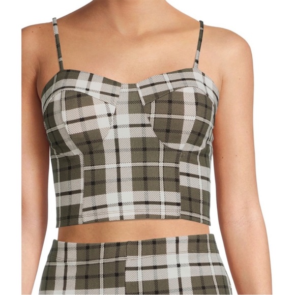 Nwt Nobo plaid tank top and pants 2 piece outfit set size   XXL  green 99** - Picture 2 of 8